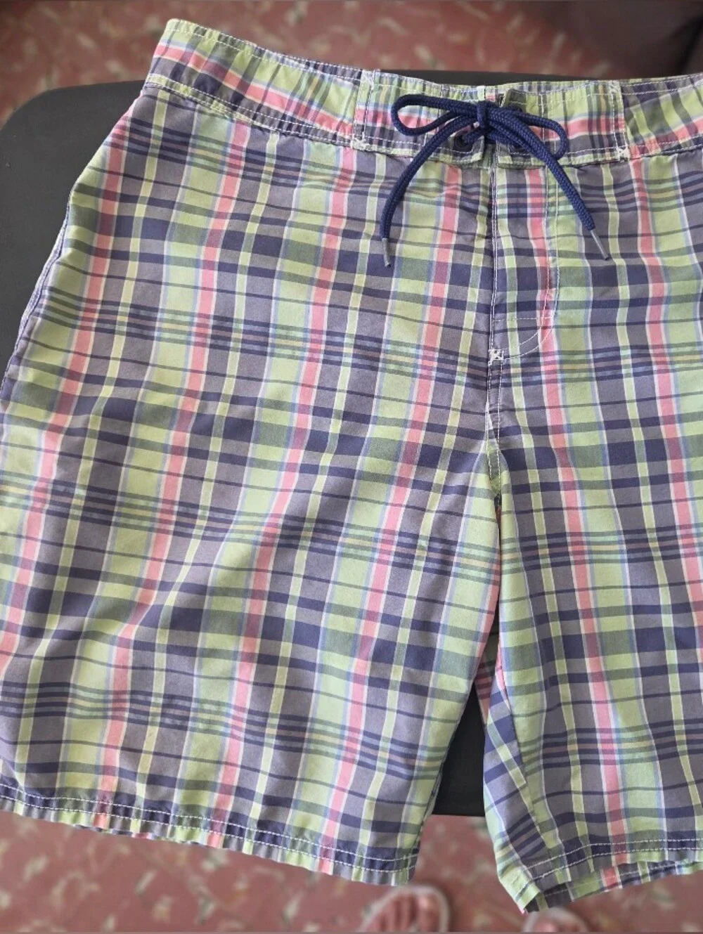 Vineyard Vines Men’s Size 32 Madras Plaid Swim Trunks Board Shorts